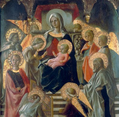 Madone et Enfant avec Saints (détail) - Fra Filippo Lippi